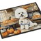 Edge Collections - 24" x 36" - Multicolor - Bichon Frise Fall Kitchen Pumpkins Doormat - 1 Piece